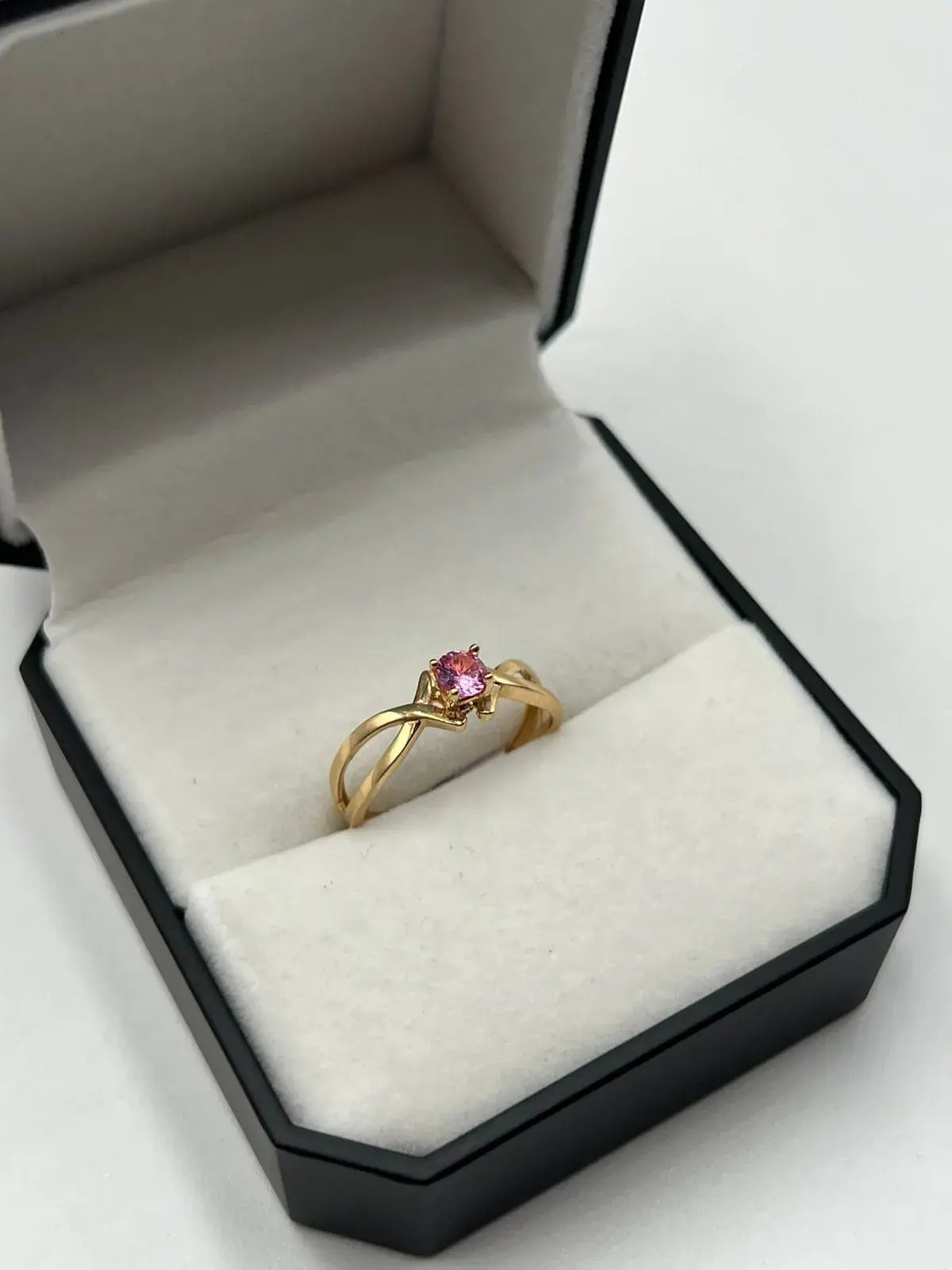 Anillo Dama Circón Rosado