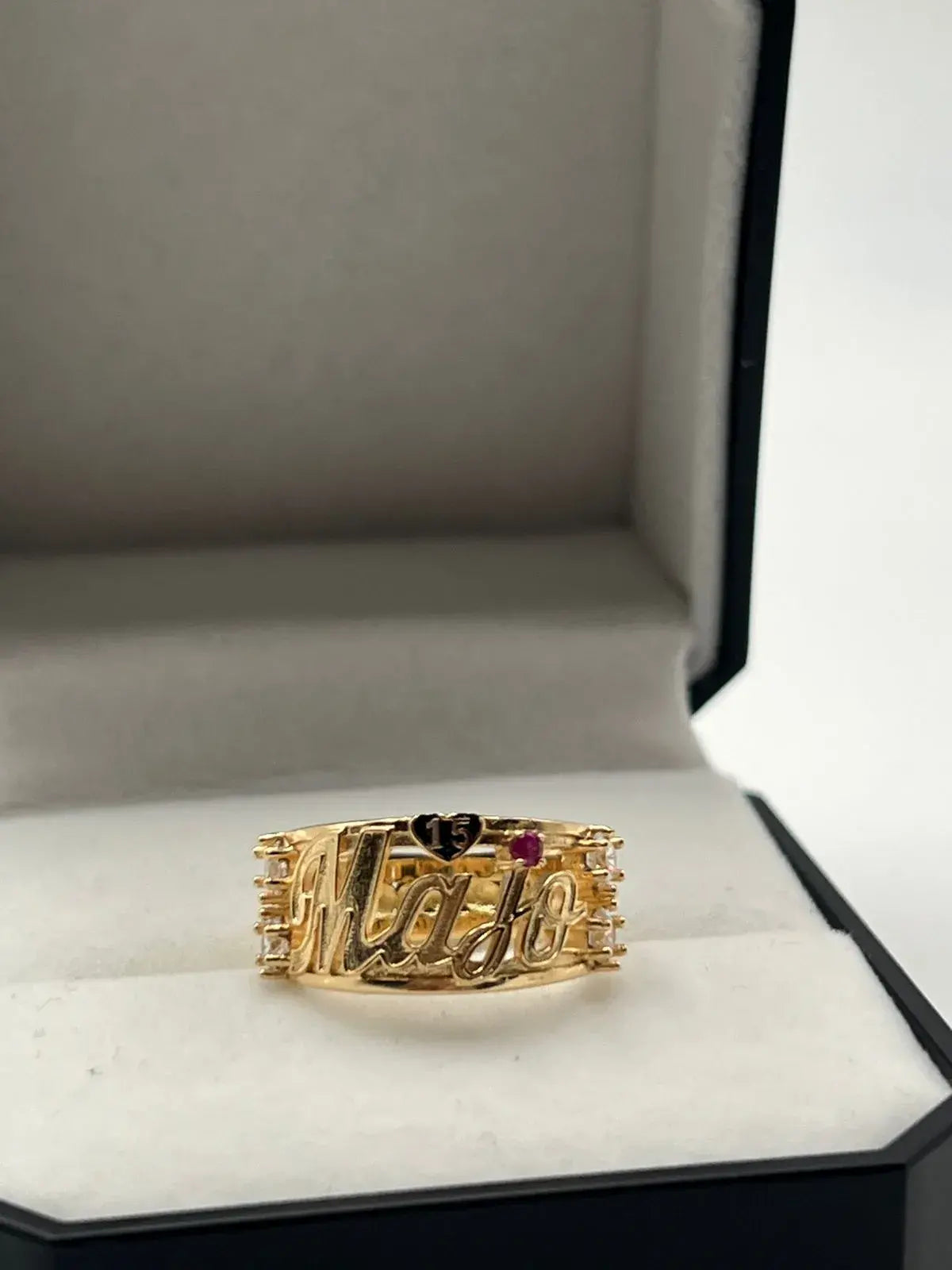 Anillos 15 Fabricación Nombre Personalizado Talla 6