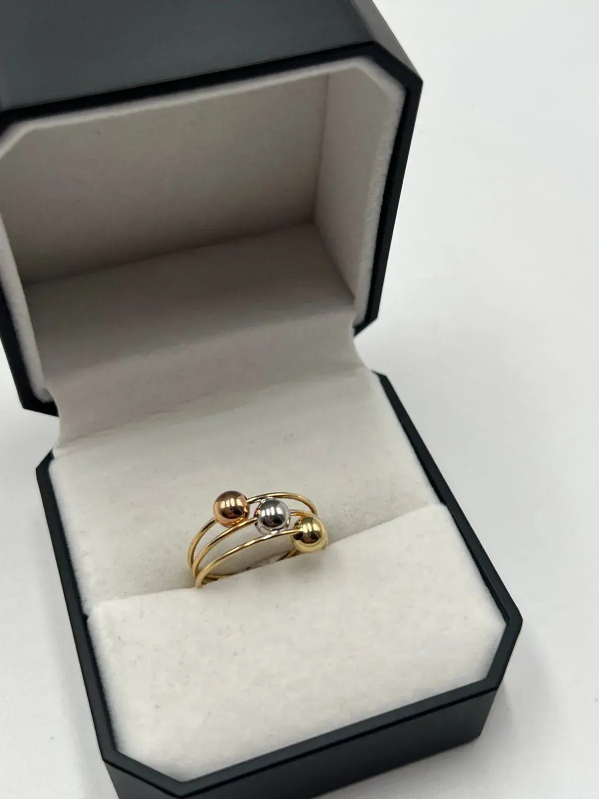 Anillos Dama Balines 3 Oros