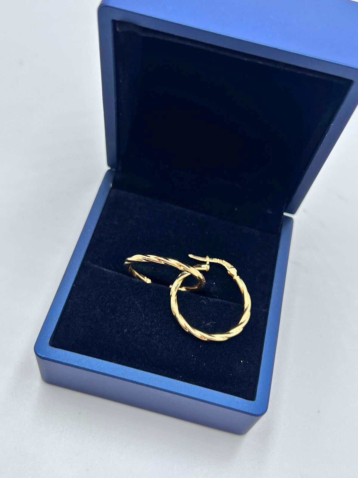 Candongas entorchadas tipo italiana 2.4 cm 1.52 gr