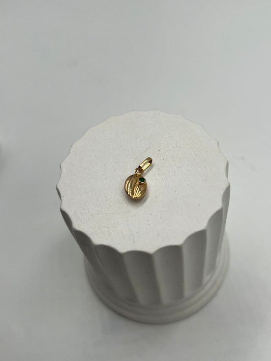 Dije Grano De Café Circón Verde