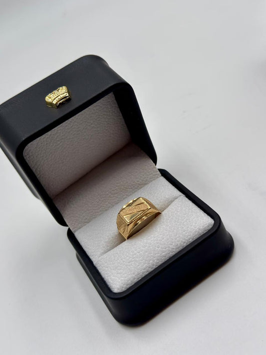 Anillo Tipo Sello Diamantado