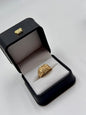 Anillo Tipo Sello Diamantado