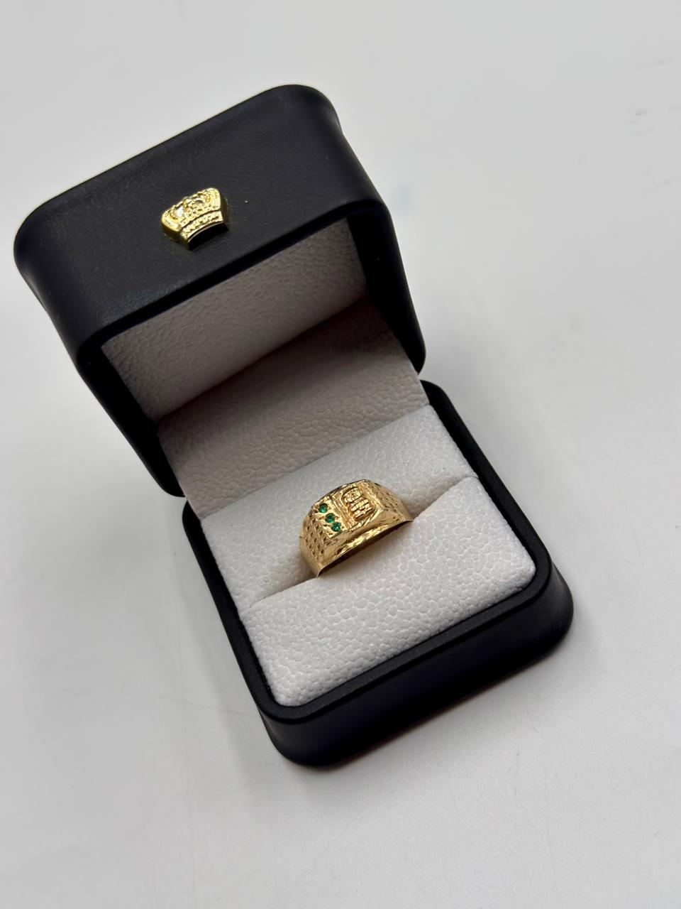 Anillo Precolombino Circones Verdes
