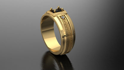 Anillo Tipo Sello Piedra Onix