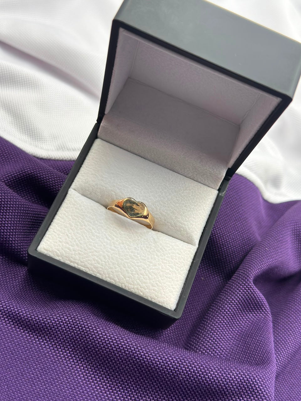 Anillo Corazon Liso Para Personalizar