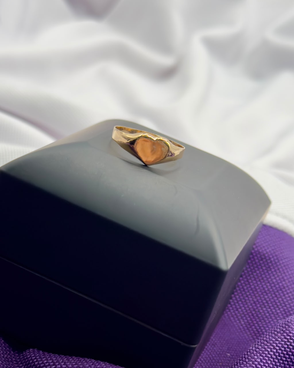 Anillo Corazon Liso Para Personalizar