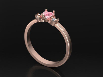 Anillo Centro Corazon Circón